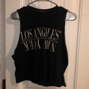 NEVER WORN BRANDY MELVILLE CROPPED MUSCLE TANK